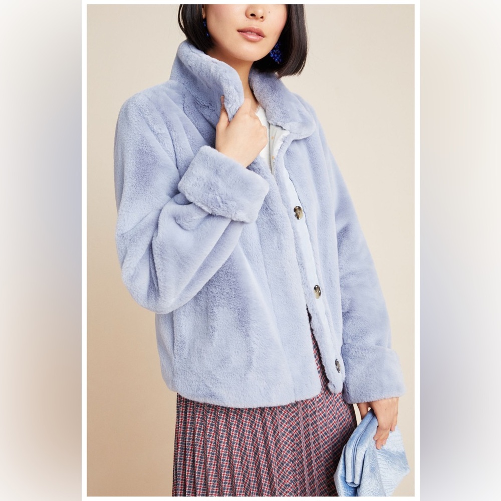 Anthropologie Faux Fur Jacket